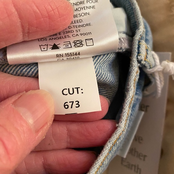 NWT Boyish by Her Tommy Stretch High Rise Straight Jeans Sliding Doors 31 - Picture 15 of 16